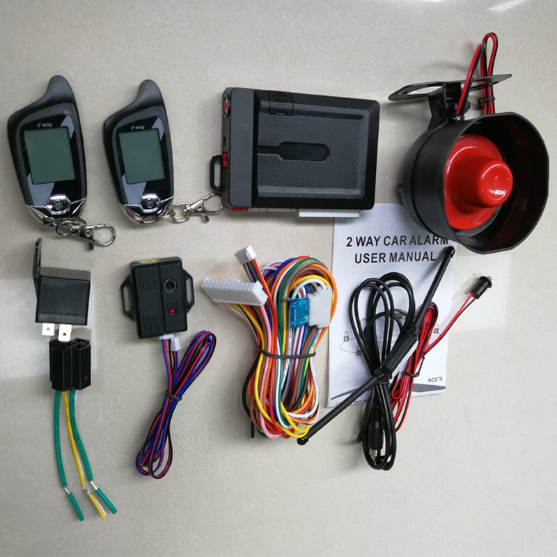 Auto Car Universal Alarm Security System Remote Start 2 Way Can Bus Car Alarm DC 12V Universal Start Engine Kit Smart 100m~200m