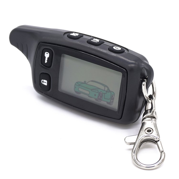 NFLH Tomahawk TW9010 Dual Purpose Car Remote Control Key Chain LCD Remote Control for Two Way Car Alarm System Fob for TW 9010