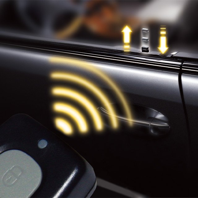 Promata Smart Remote Control Car Door Lock & Security Alarm System Keyless Entry with Two-Way Auto Kit for 4 Doors