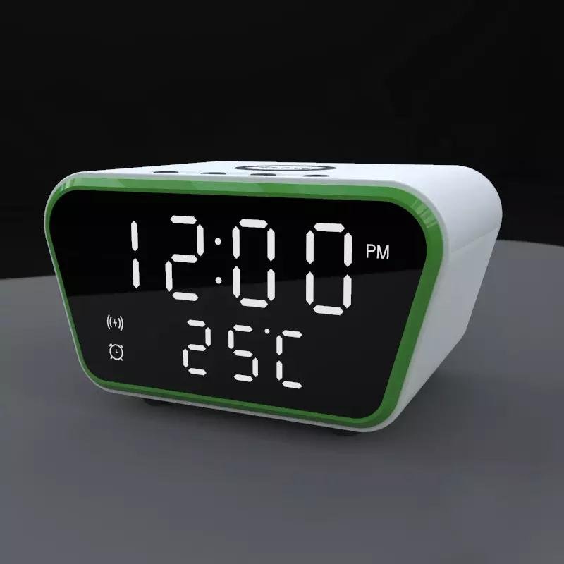 3 in 1 Fast Charger Multi Docking Station 3 in 1 for Phone Alarm Clock Wireless Charger 15W Wireless Charging Station