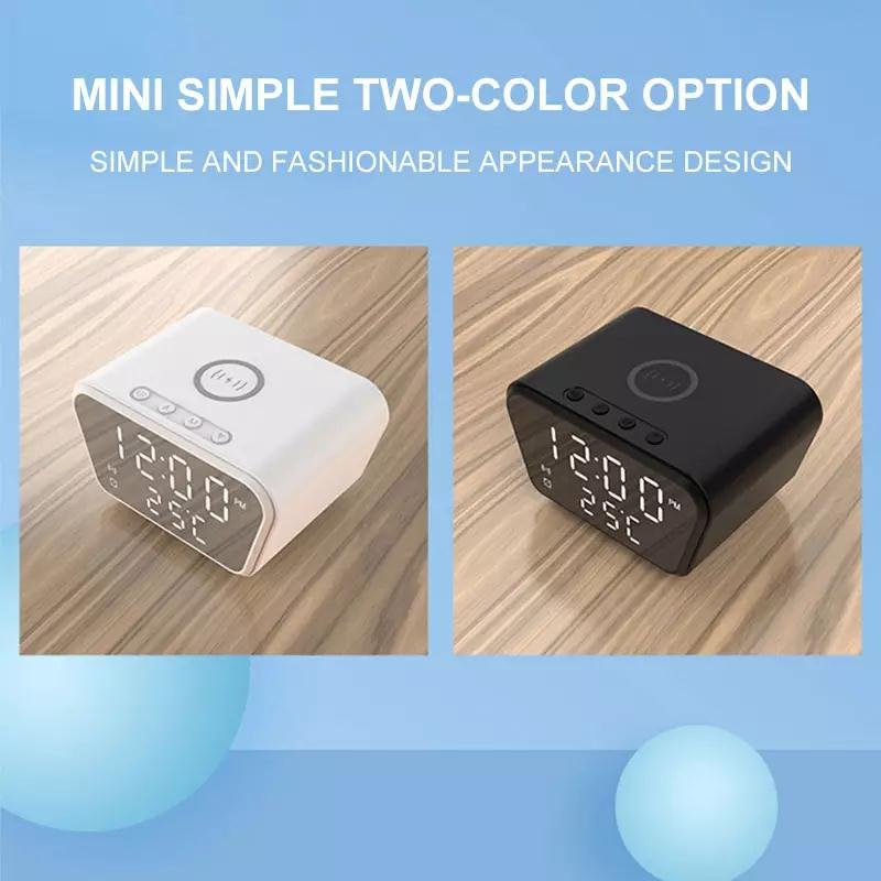 3 in 1 Fast Charger Multi Docking Station 3 in 1 for Phone Alarm Clock Wireless Charger 15W Wireless Charging Station