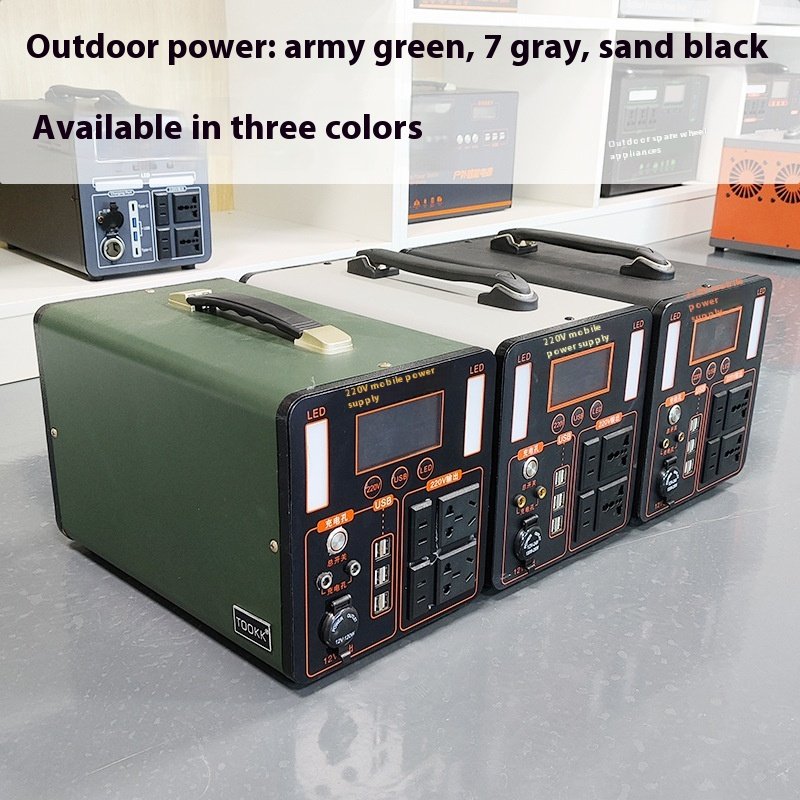 220V High-Power 1500 Watts Outdoor Power Supply Large Capacity Charging Station Mobile Phones Car Self-Driving Camping Emergency
