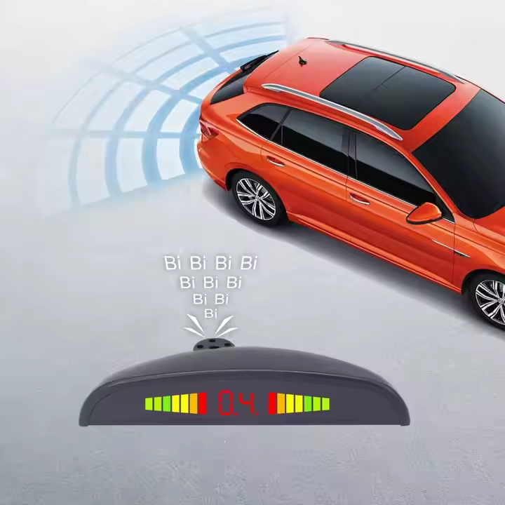High Quality Proximity Warning System LED Parking Sensor System Car Reverse Backup Radar Alarm Display With 6 Parking Sensors