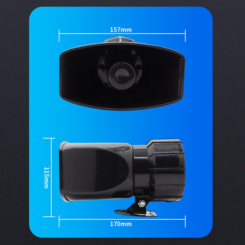 Sound Car Air Horn Loud Multipurpose Speakers Loud Car Horn Megaphone Warning Alarm Siren PA Speaker 12V