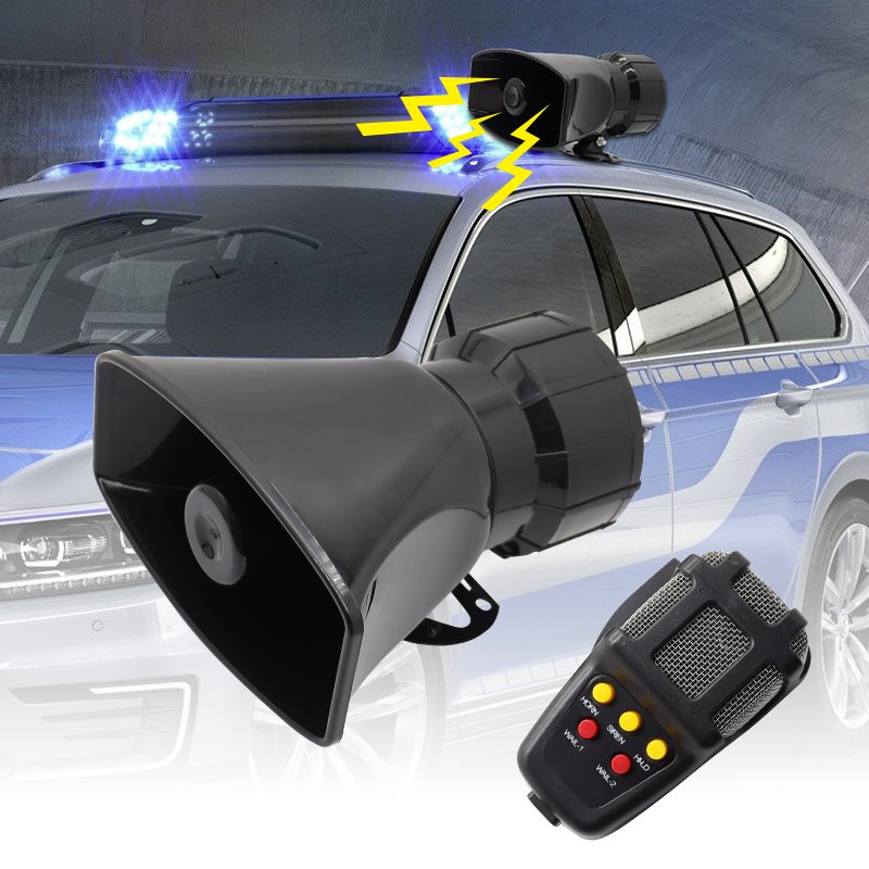 Sound Car Air Horn Loud Multipurpose Speakers Loud Car Horn Megaphone Warning Alarm Siren PA Speaker 12V