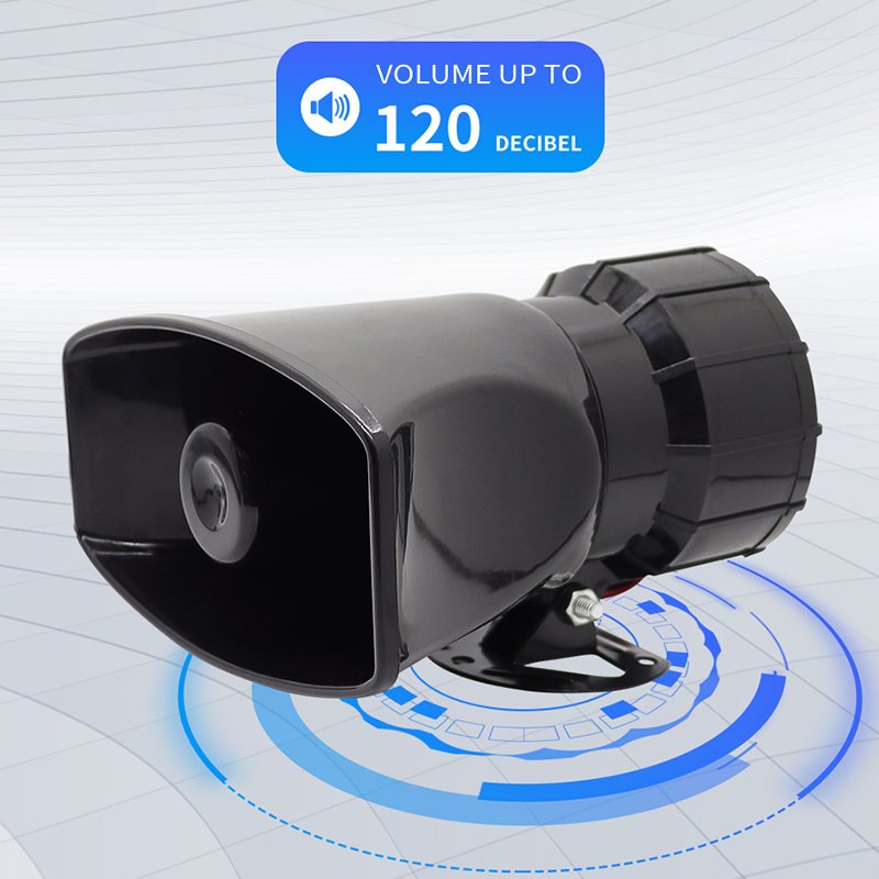 Sound Car Air Horn Loud Multipurpose Speakers Loud Car Horn Megaphone Warning Alarm Siren PA Speaker 12V