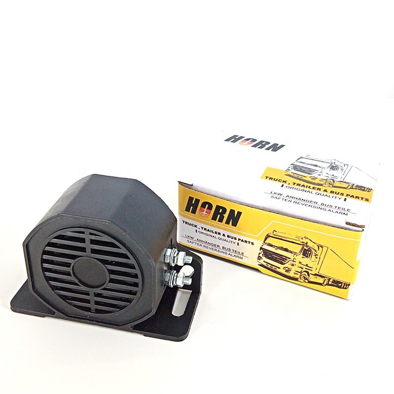 12V-80V Universal Heavy Duty Backup Alarm Reverse Buzzer Horn for Trucks, Forklifts, Construction Vehicles Loud
