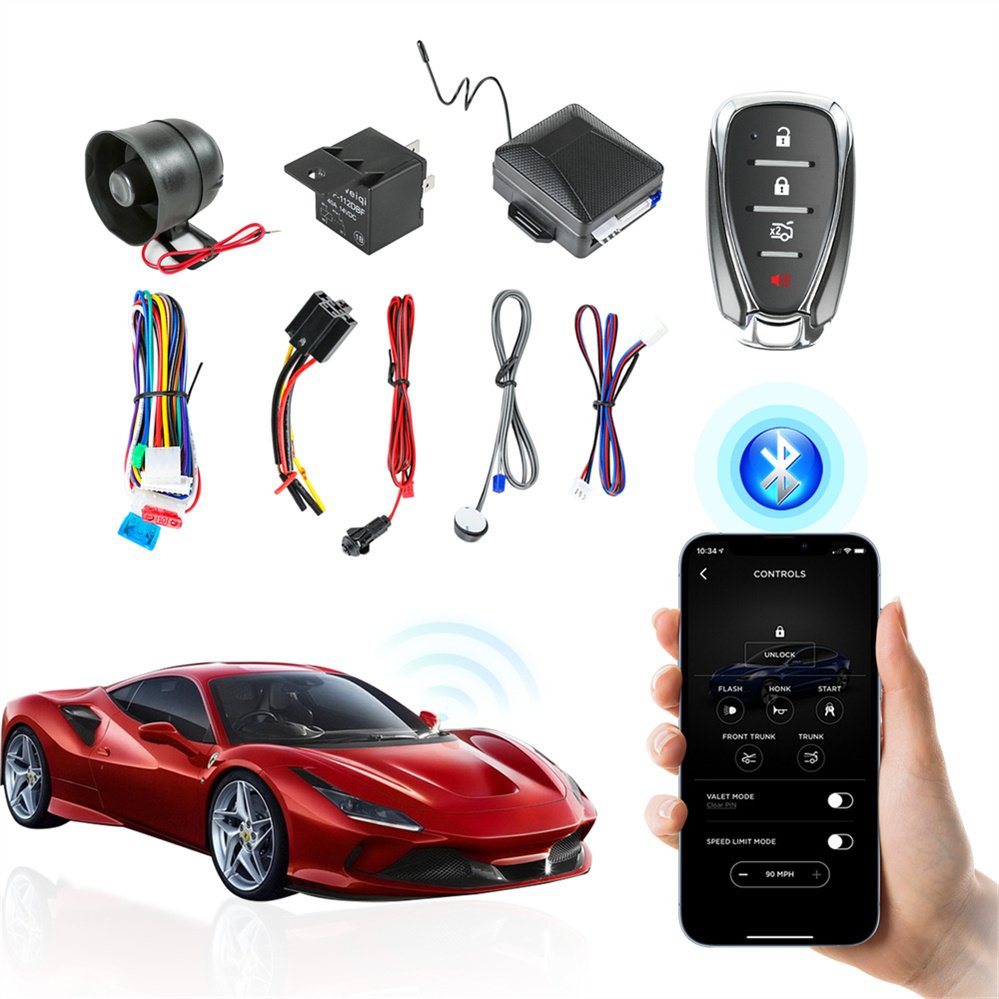 Universal Remote Smart Key Car Remote Push Auto Remote System Wireless Key Car Alarms