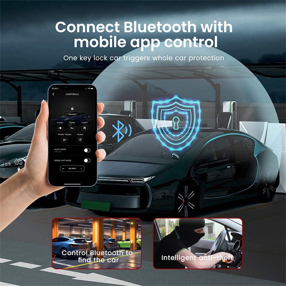 Universal Remote Smart Key Car Remote Push Auto Remote System Wireless Key Car Alarms