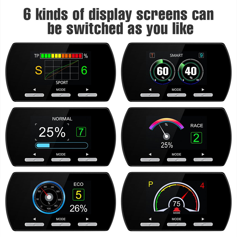 Car Speed up Accelerator LCD Screen 14 Drive Modes Auto Electronic Throttle Controller F2