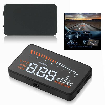 Hot-Sale Auto Diagnostic Tool Safe Driving OBD2 Hud X5 Head up Display Over Speed High Temperature Alarm