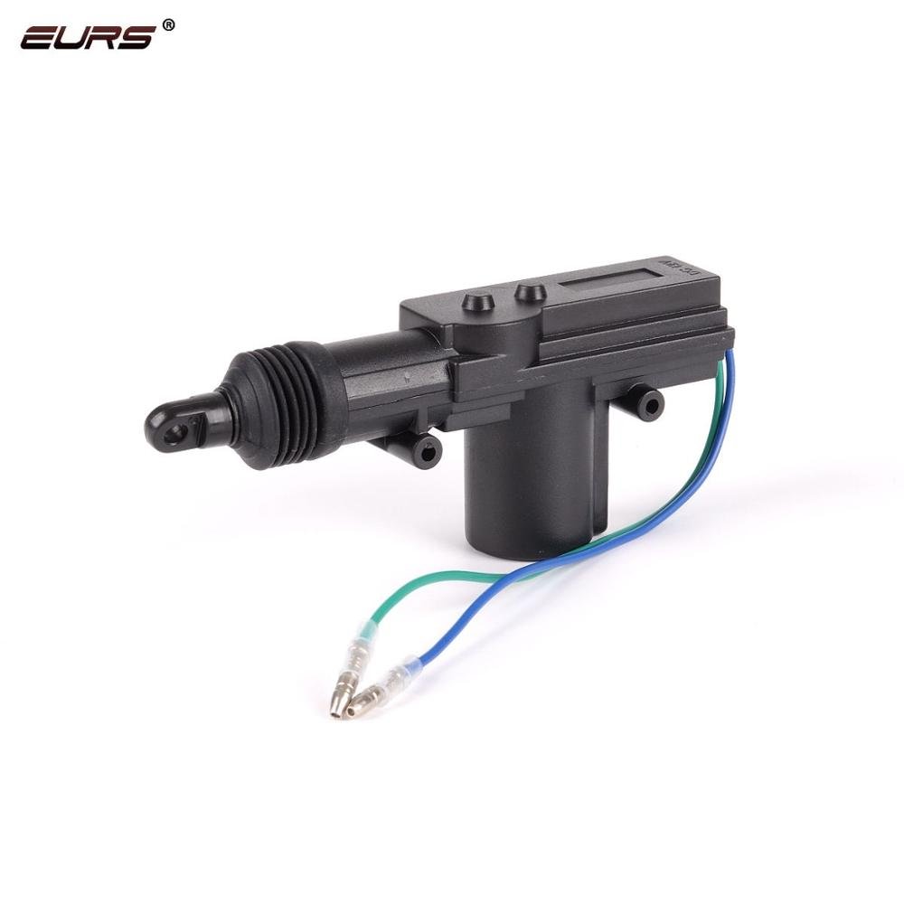 EURS Professional 2-Wires 12V Auto Locking System Motor Car Central Locking Kit with Door and Engine Actuator Remote Control