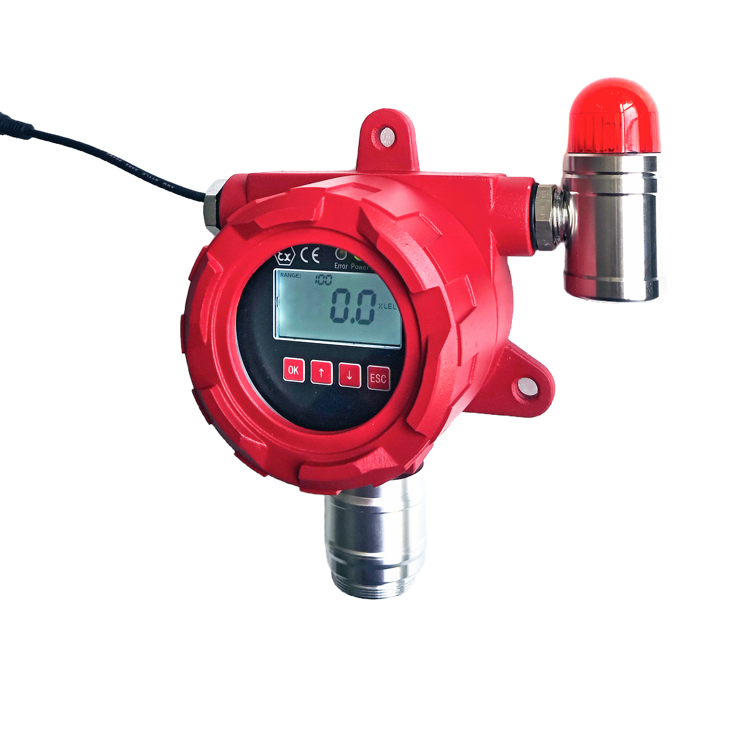 Factory Price Fixed Gas Detector Industrial Combustible Gas Detector With Alarm System