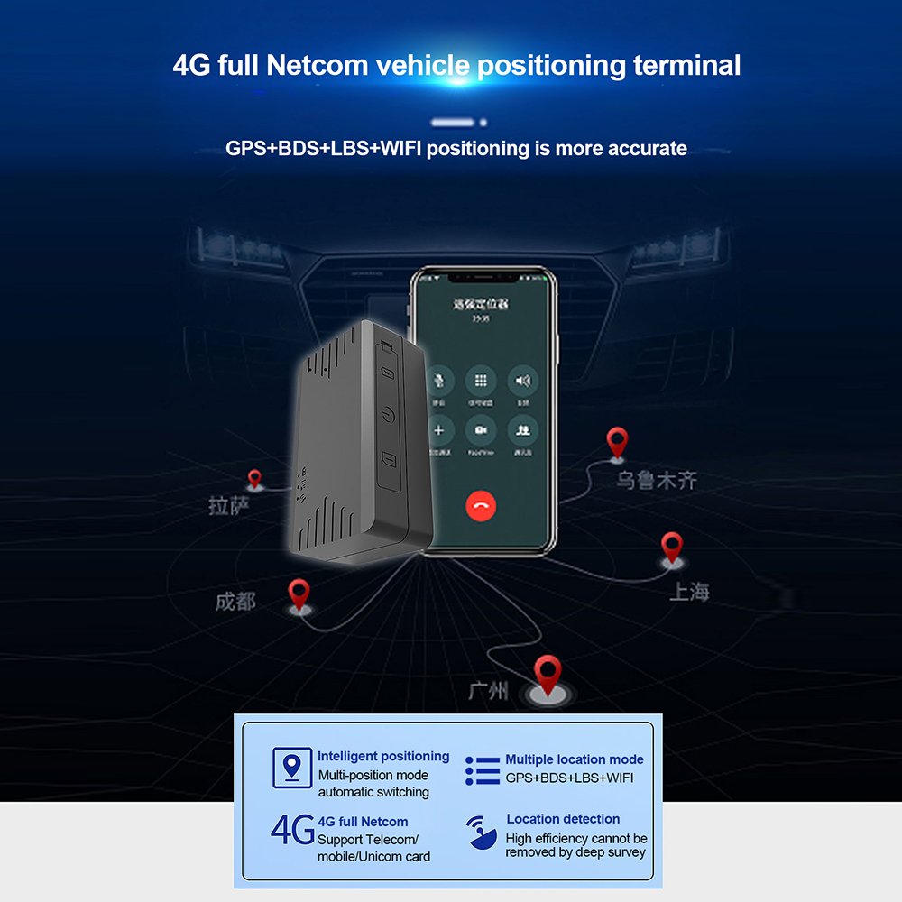 Sd Card for Car Gps Realtime Network Locator Small Gps Tracking Device System Vibration Alarm Ultra-Long Standby Strong Magnetic