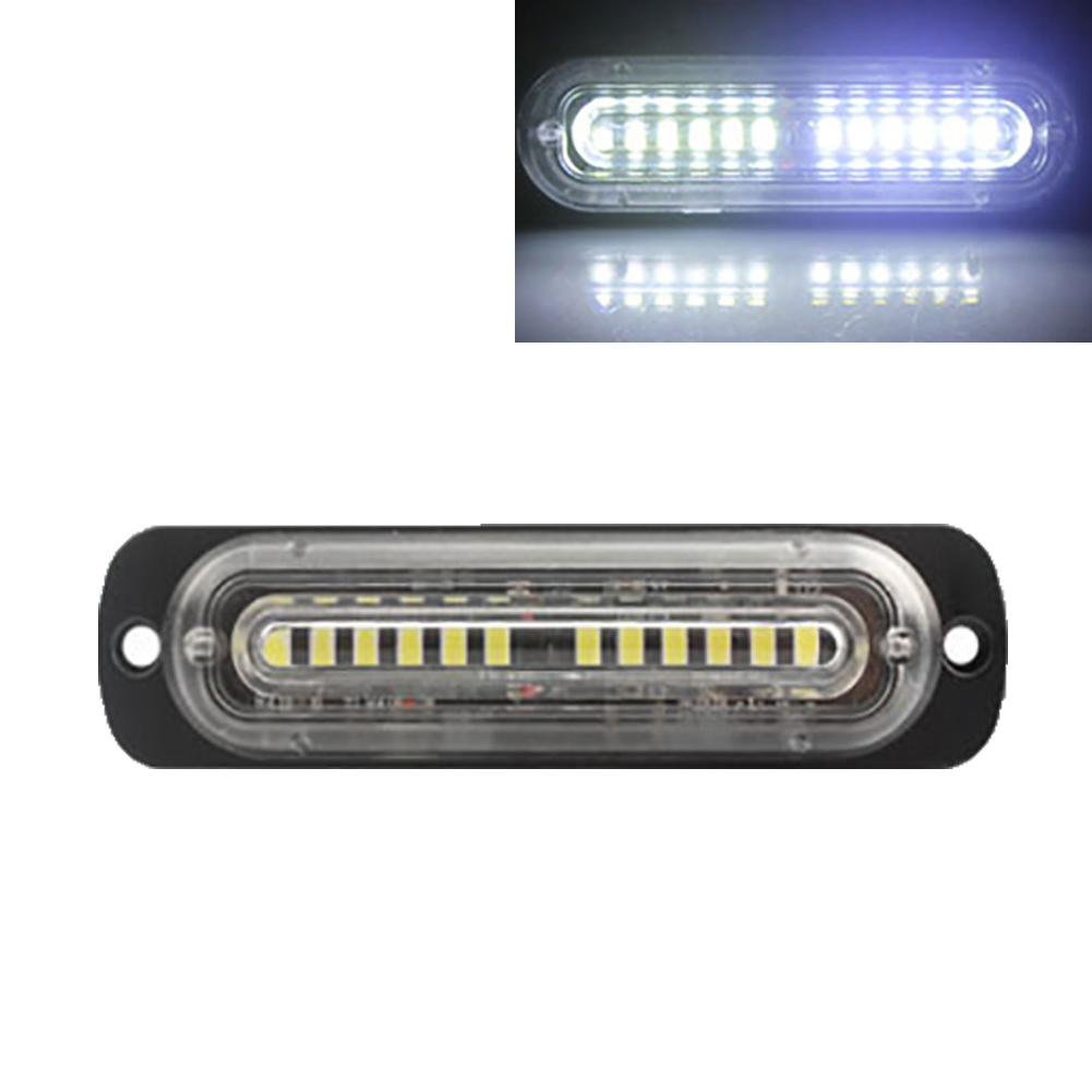 12V 24V 6SMD LED Strobe Warning Light Strobe Grille Flashing Light bar Car Beacon Lamp Amber Yellow White Truck Light
