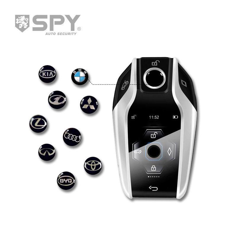 SPY Auto Electronics Universal Smart Key Lcd Bt Remote Car Alarm Easy Installation Smart Key for Car