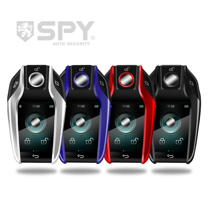 SPY Auto Electronics Universal Smart Key Lcd Bt Remote Car Alarm Easy Installation Smart Key for Car