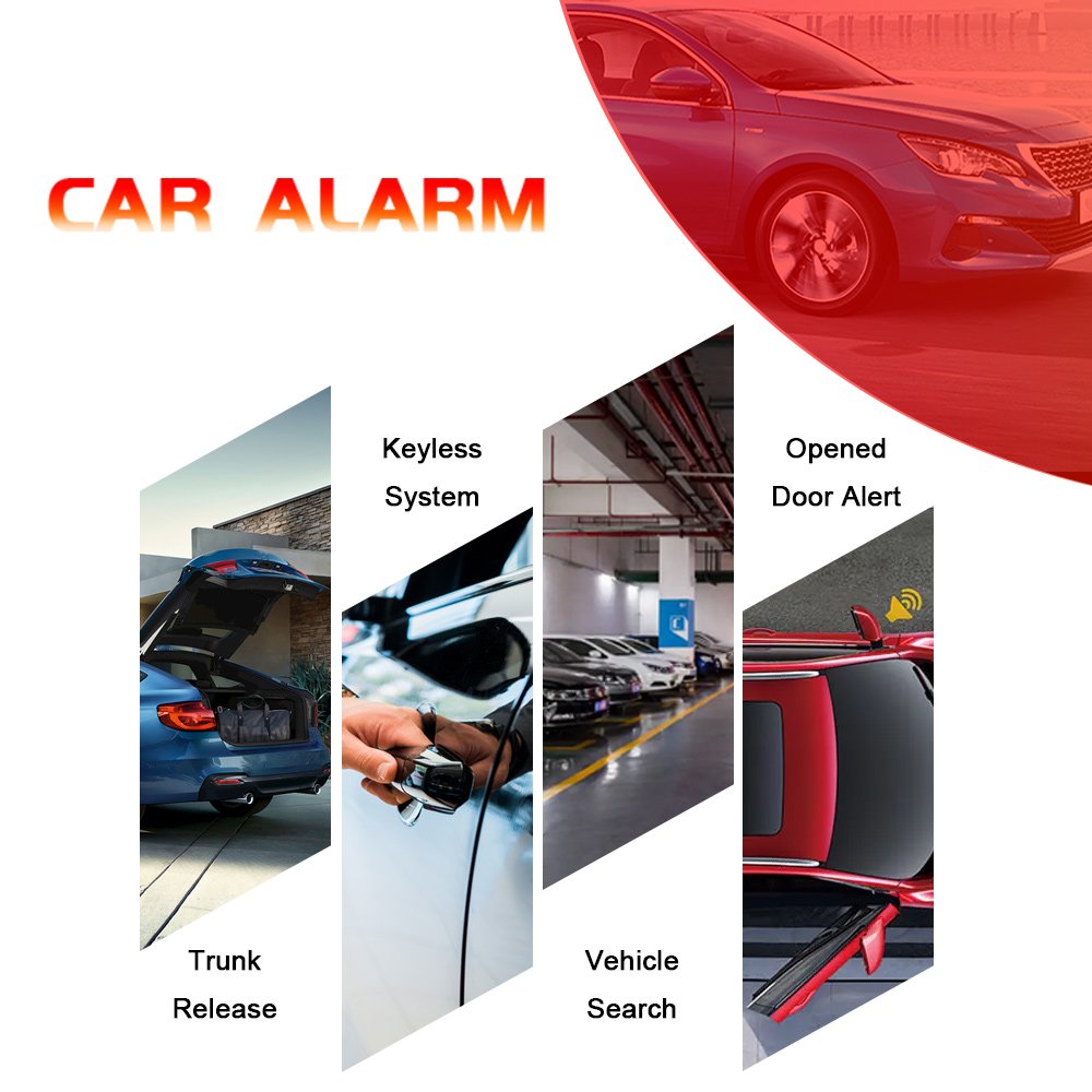 Universal Remote One Way for Plc Car Alarm System and Anti-lost Alarm Reminder Security Alarms for Europe and America Market