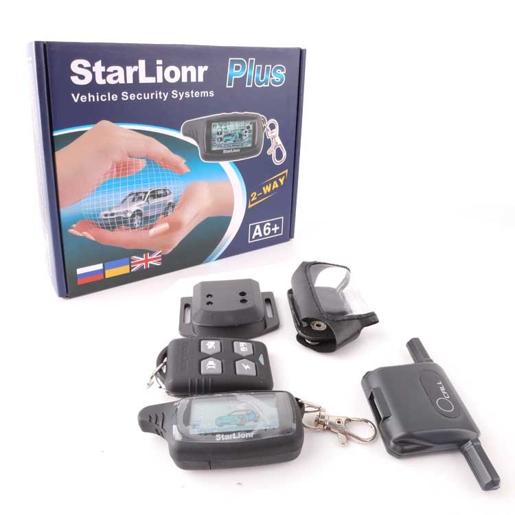 Long Range Two Way Car Alarm System Remote Start Car Alarm System With LCD Remote