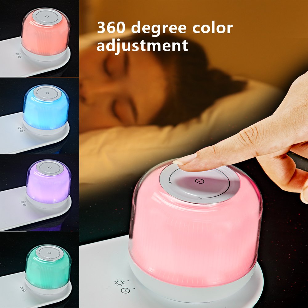 Wireless 3-in-1 Bluetooth Speaker 15W Fast Wireless Charger Small Table Lamp for IPhone Samsung Huawei Mobile Phone Charging