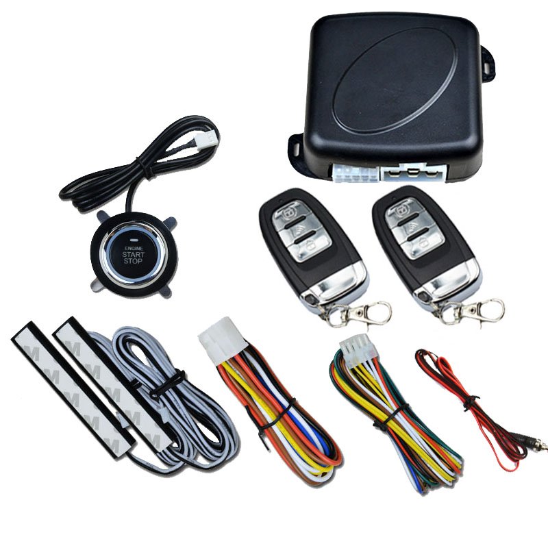 Car Alarm PKE RFID Lock Ignition Switch Keyless Entry Car Start Stop Button Kit