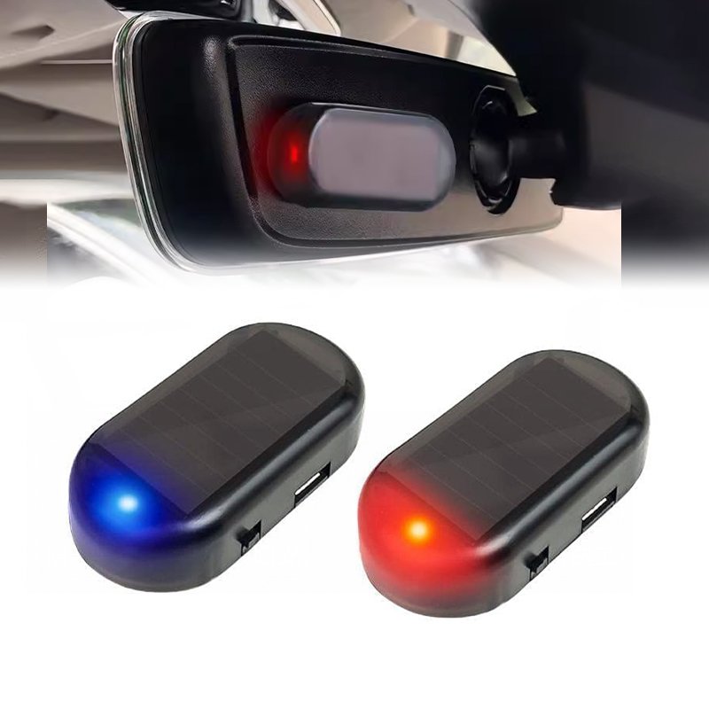 Hot Sale LED Car Solar Rechargeable Warning Light Lamp Security Anti-Theft Solar Warning Strobe Lights for Car