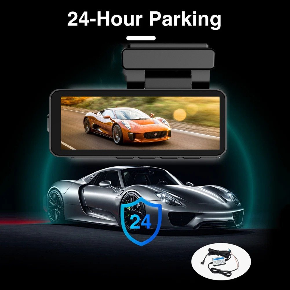 4K Car Dash Cameras 3840*2160P Car DVR Recorder WiFi GPS Dual Lens Dashcam 24 Hour Parking Monitor Car Black Box Night Version