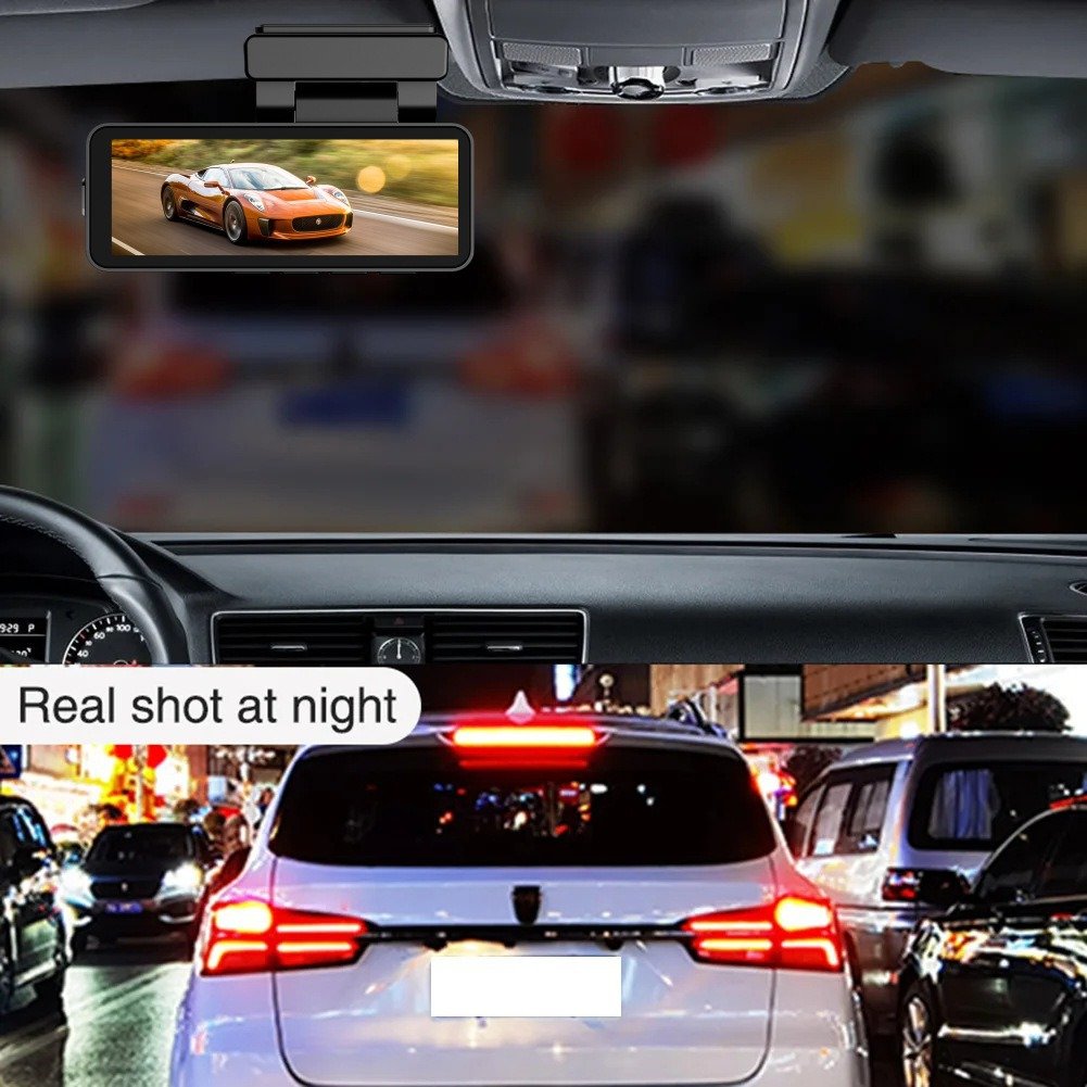 4K Car Dash Cameras 3840*2160P Car DVR Recorder WiFi GPS Dual Lens Dashcam 24 Hour Parking Monitor Car Black Box Night Version