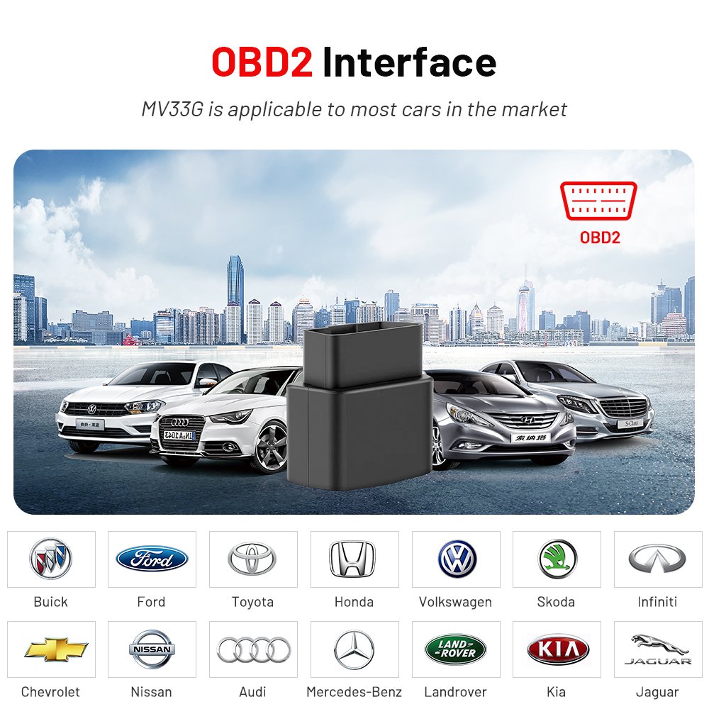 Truck Track Location MiCODUS MV33G Plug Play Mini 4G Vehicle Gps Tracking Device Obd Obd2 Car Tracker