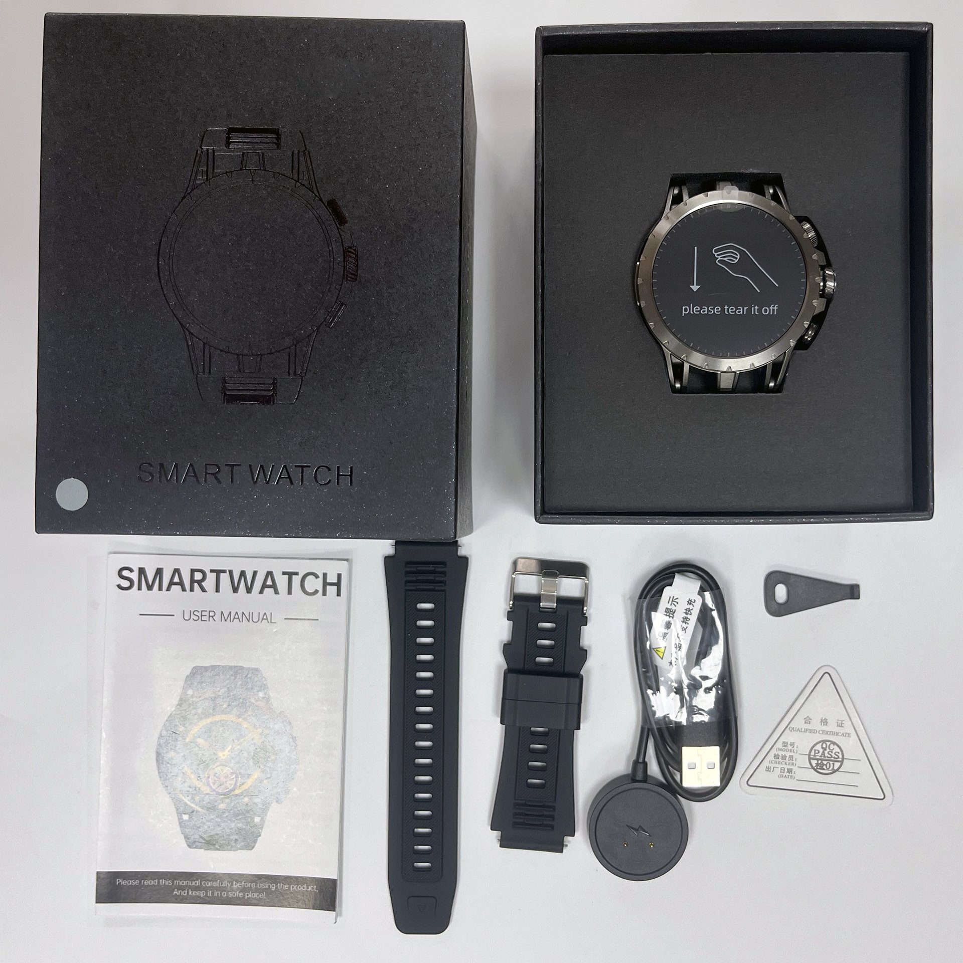 Gaoke Q85 Sports Round Dial Smartwatch Men Camera Waterproof Big Screen 4G Smart Watch With Sim Card Montre Intelligent