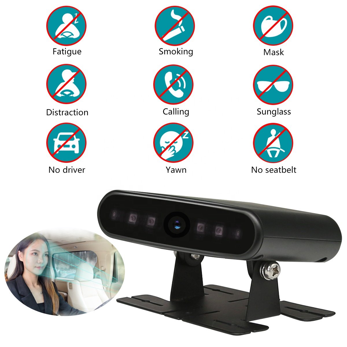 STONKAM Driver Fatigue Early Warning System Anti Sleep Alarm Device for Driver for Bus Truck