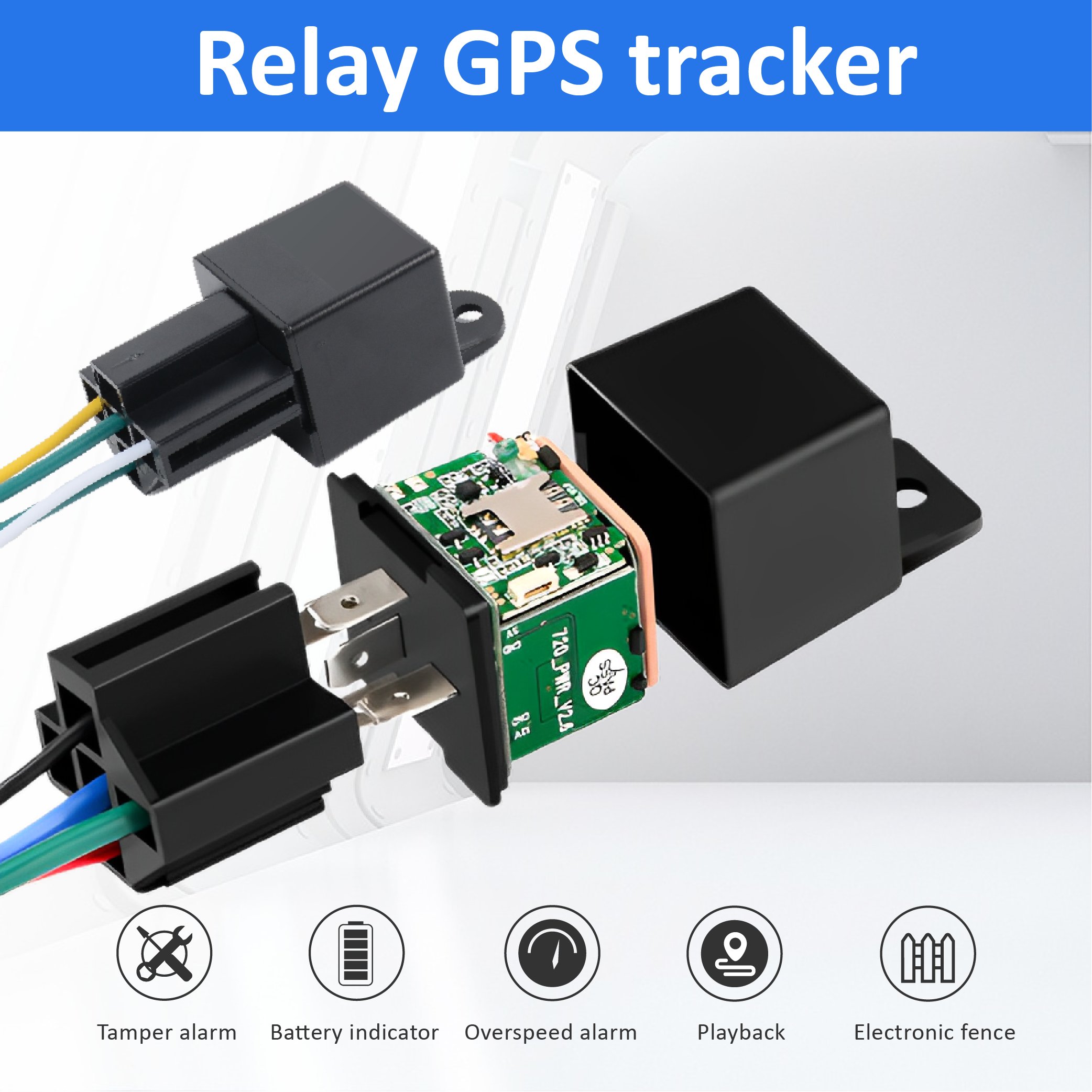 High Quality Real-time GPS Car Tracker Device Remote Engine Cut-Off Truck Security IOS Android Apps Beidou LBS Locator Tracking