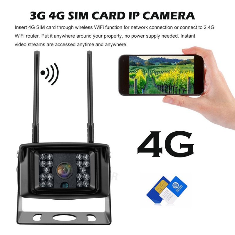4G Sim Card Vehicles Wireless Camera Security Systems 2.4G Transmit Digital Monitor Vehicle Camera for Trucks Bus
