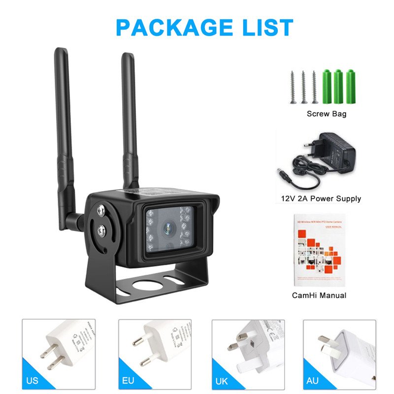 4G Sim Card Vehicles Wireless Camera Security Systems 2.4G Transmit Digital Monitor Vehicle Camera for Trucks Bus