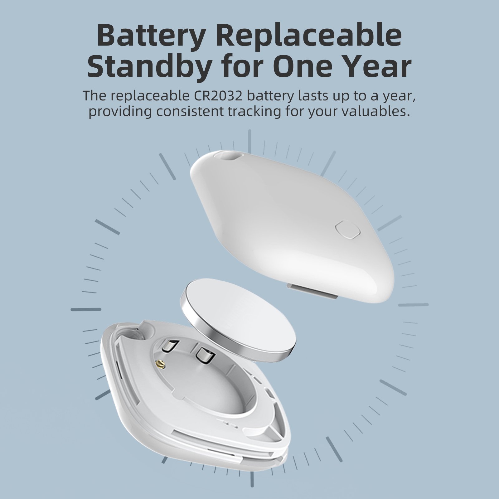 2025 Hot Sale Smart Anti Lost Alarm Wireless Key Finder No Distance Limits Works with Apple Find My Network for Elderly Luggage
