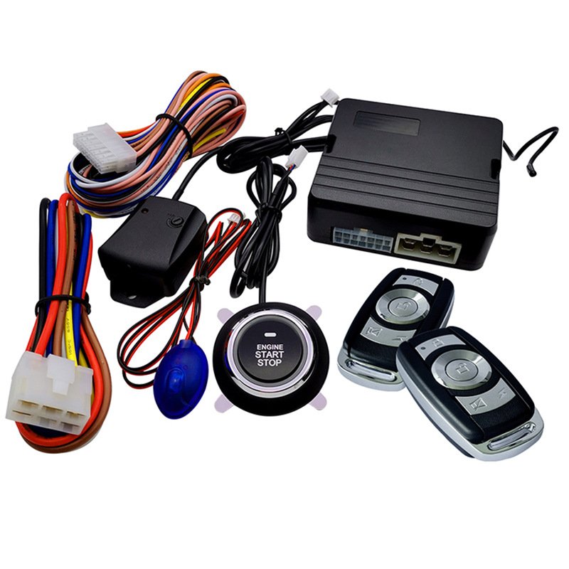 Factory Direct Sales Modified One-button Start System Remote Control Key Anti-theft Device Car Alarm