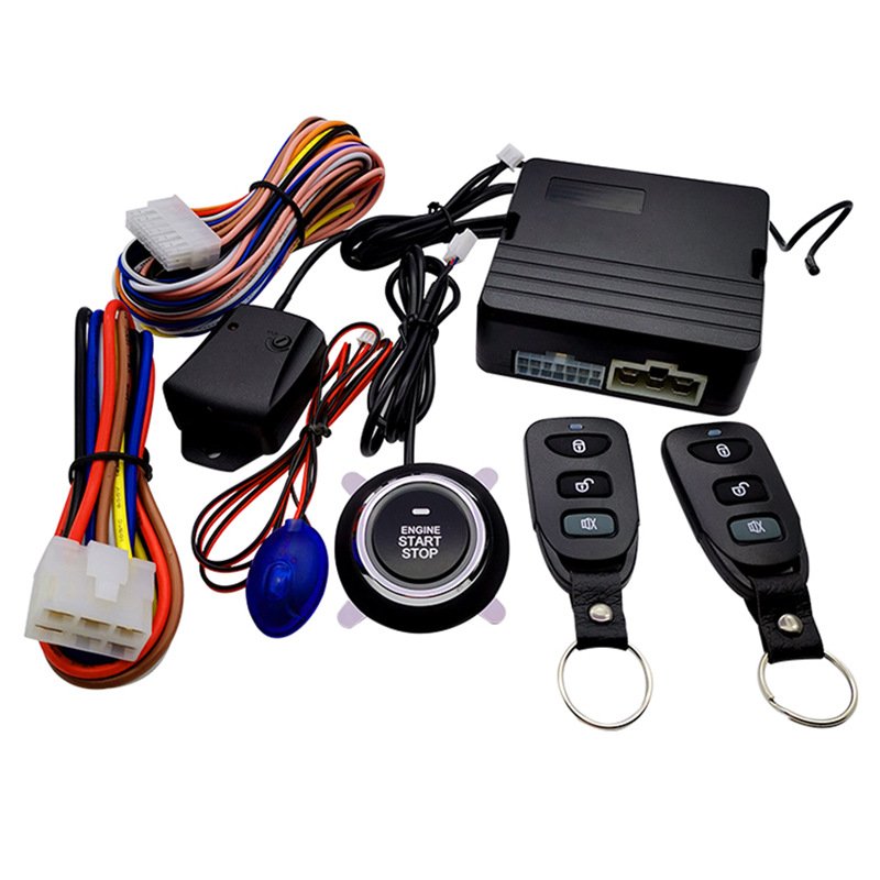 Factory Direct Sales Modified One-button Start System Remote Control Key Anti-theft Device Car Alarm