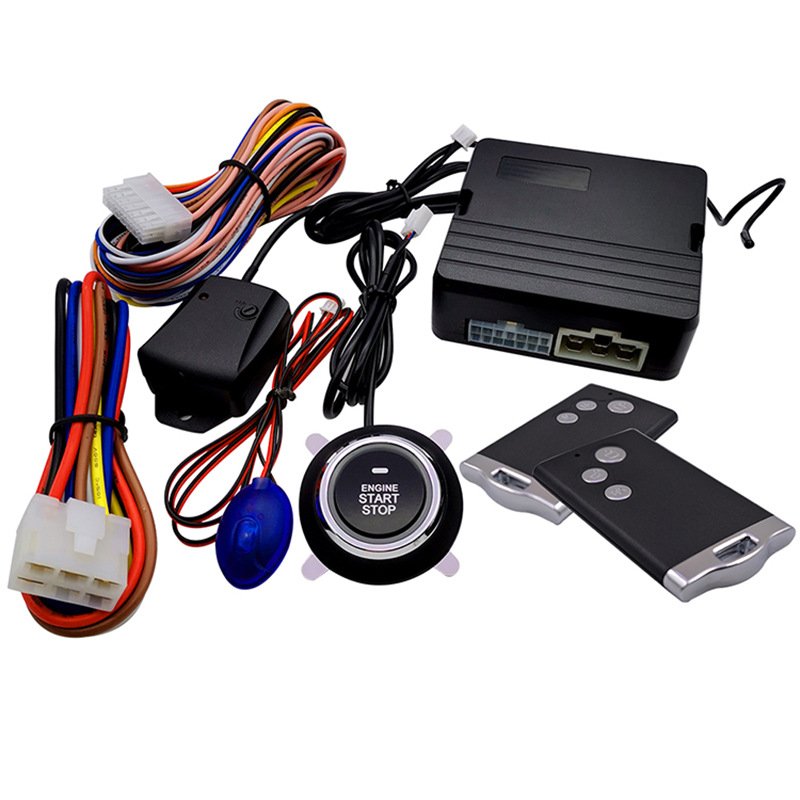Factory Direct Sales Modified One-button Start System Remote Control Key Anti-theft Device Car Alarm
