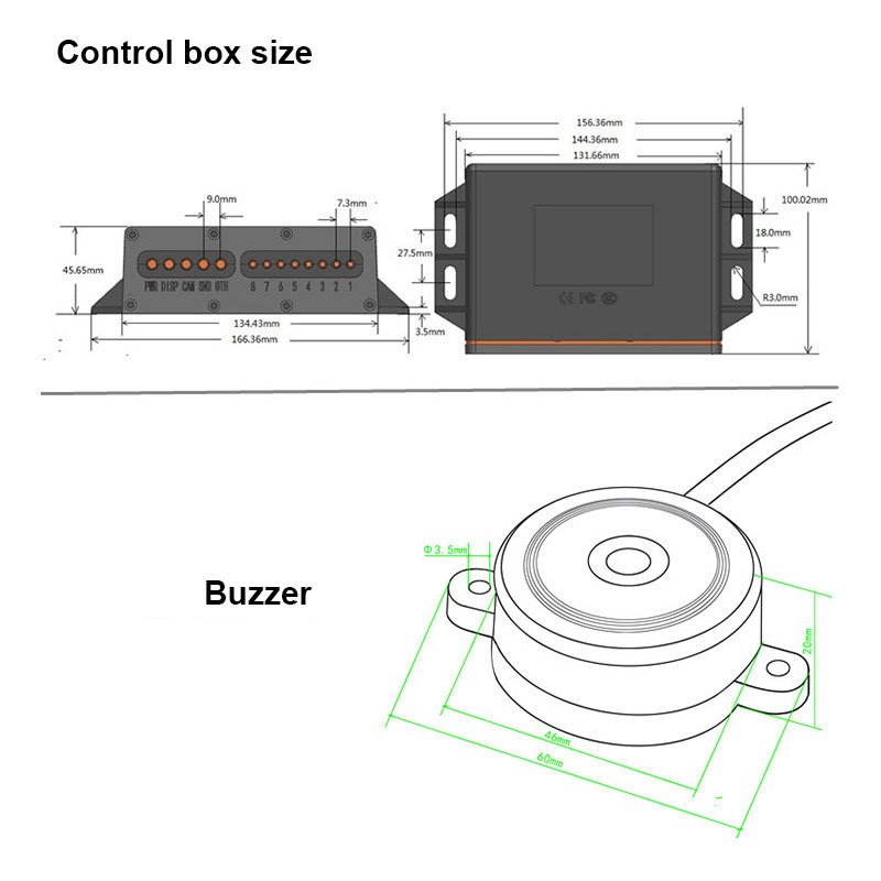 Car Auto BIBI Alarm LCD Reverse Backup Parking Radar Monitor Detector System Display Reversing Aid 4 Sensors Parking
