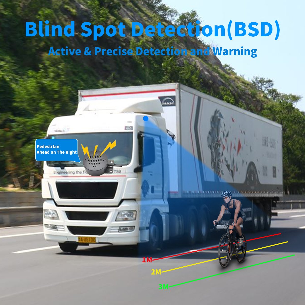 YWX 4 Channel AI BSD 1080P Camera Mobile MDVR with Alarm Speaker for Bus Truck Taxi Fleet Management System MDVR