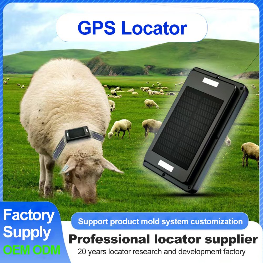 Solar Power Tracking Device Pet Tracker Gps Charger Livestock Cattle Big Animal Cow Collar Electric Devices Guangdong factory