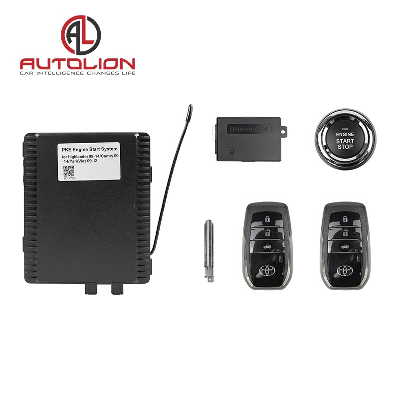 PKE Passive Keyless Entry Car Alarm Push Button Engine Start Stop System with Remote Engine Start for toyota Vehicle