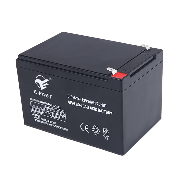 E-FAST ET14-12 Hot sealed Lead Acid Batteries 12v 14ah Solar Panels for Home Use