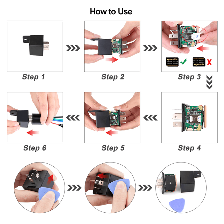 IK720-4G New Version with ACC Detection Cut off Fuel and Easy Hide Anti-theft Vehicle Tracking Device Real Time Car GPS Locator