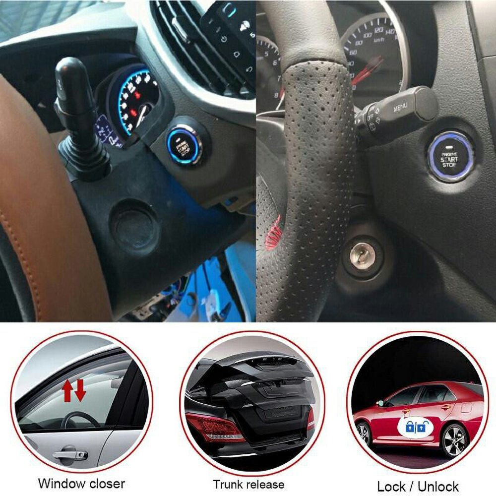 Car Alarm Remote Engine Start System with Remote Lock Picking