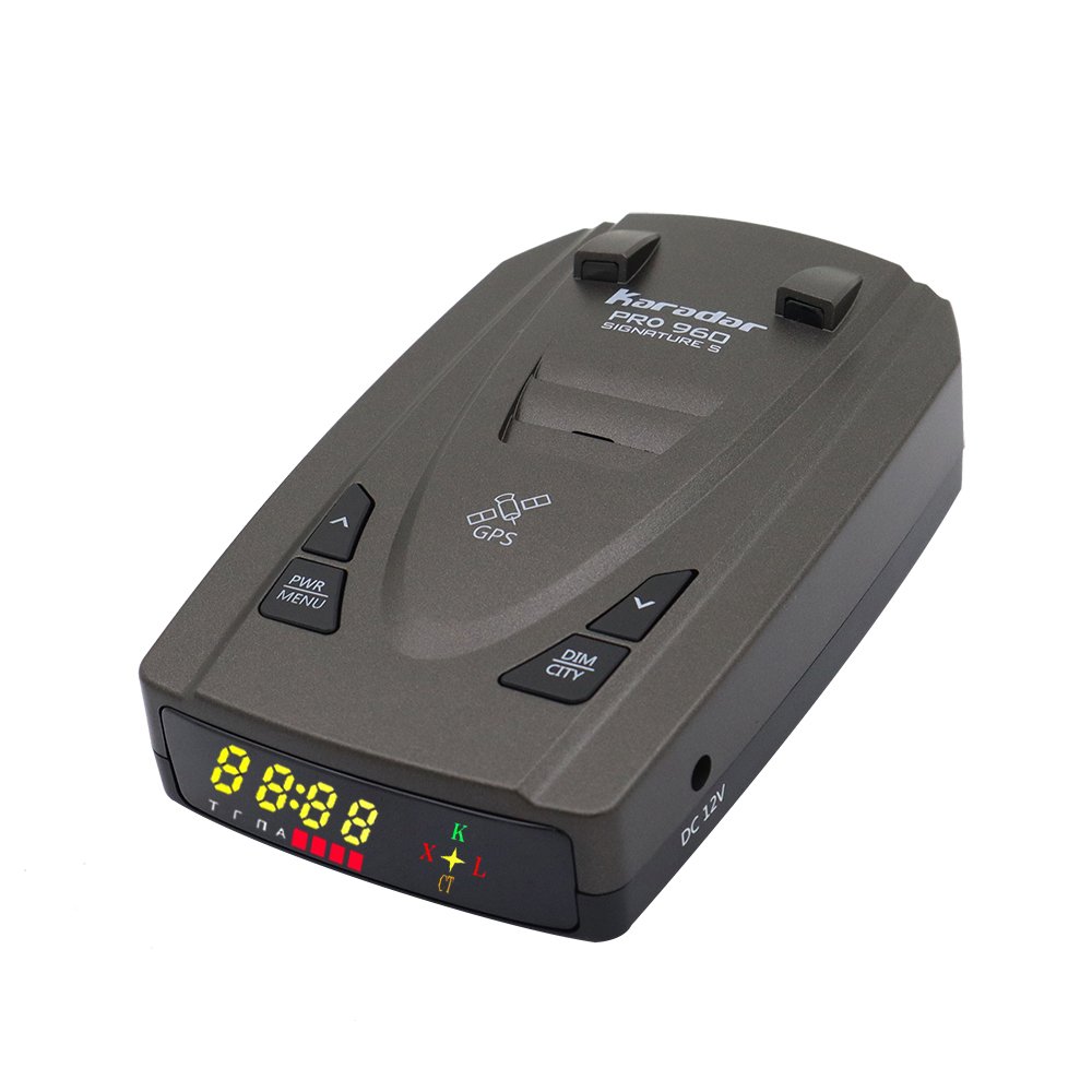 Karadar OLED Screen Car Black Box Pro960 GPS Antiradar Detector Signature 360 Degree Signature Radar Detector in Black for Cars