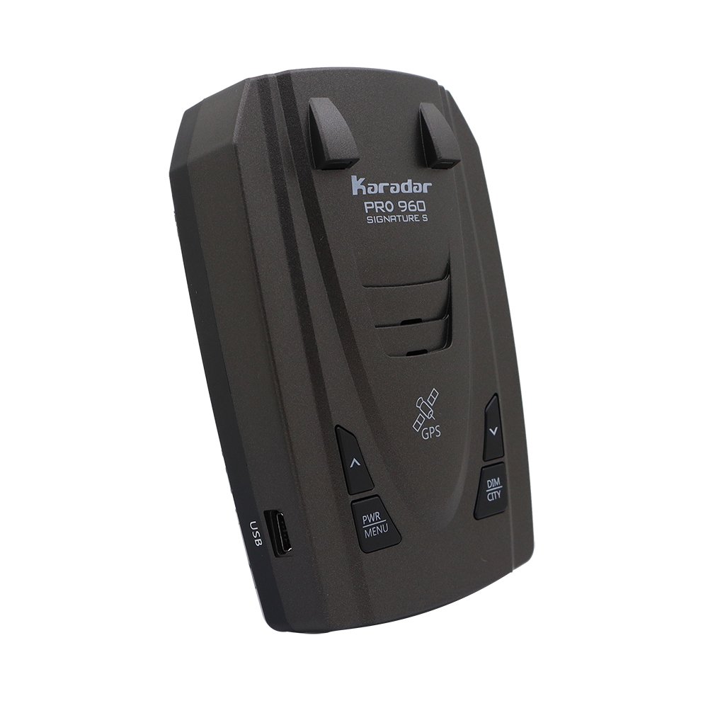 Karadar OLED Screen Car Black Box Pro960 GPS Antiradar Detector Signature 360 Degree Signature Radar Detector in Black for Cars