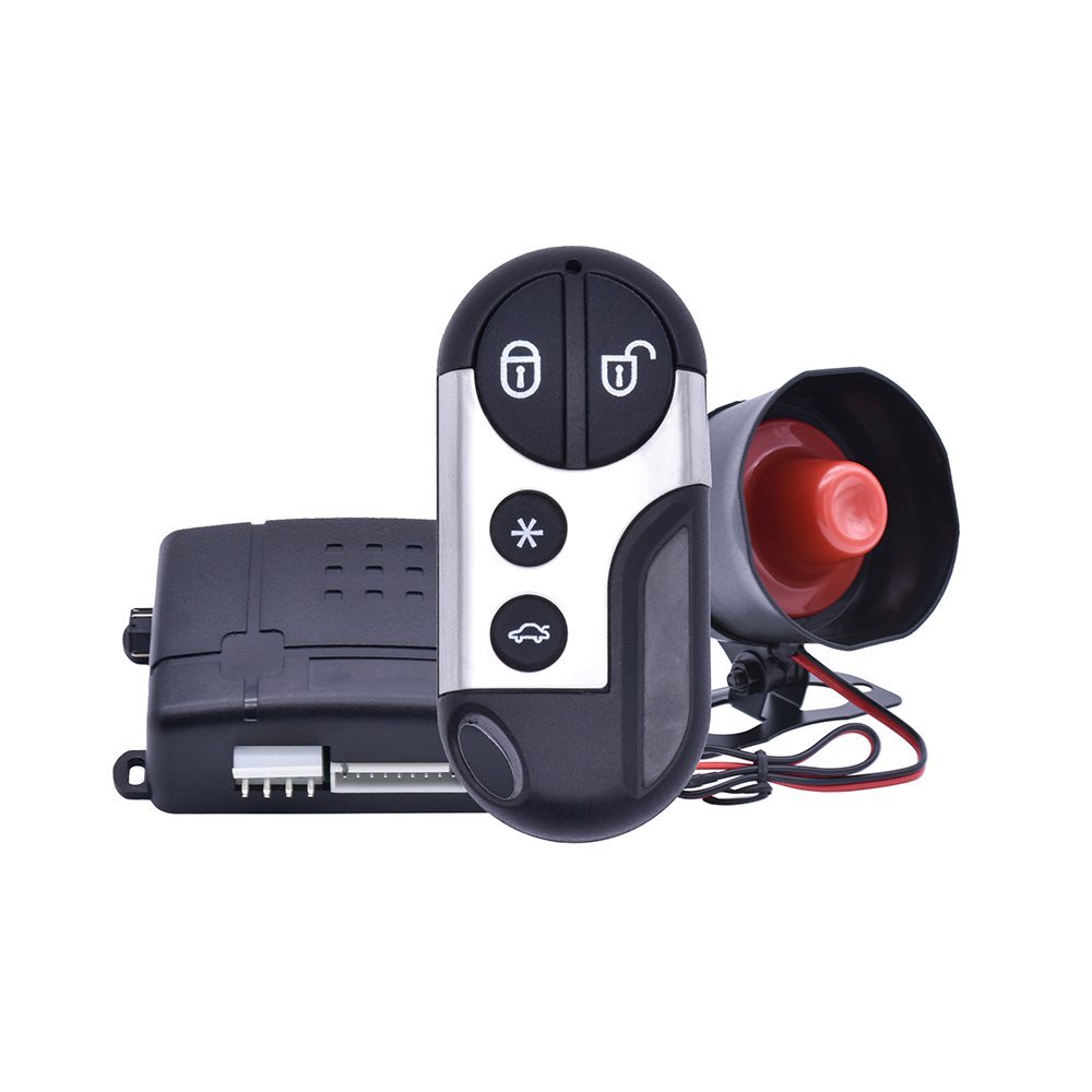 DC 12V Universal Car Alarm System Anti-Hijacking Central Locking System One Way Smart Keyless Entry Car Security System