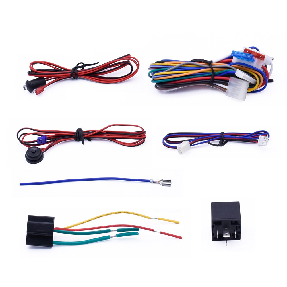 DC 12V Universal Car Alarm System Anti-Hijacking Central Locking System One Way Smart Keyless Entry Car Security System