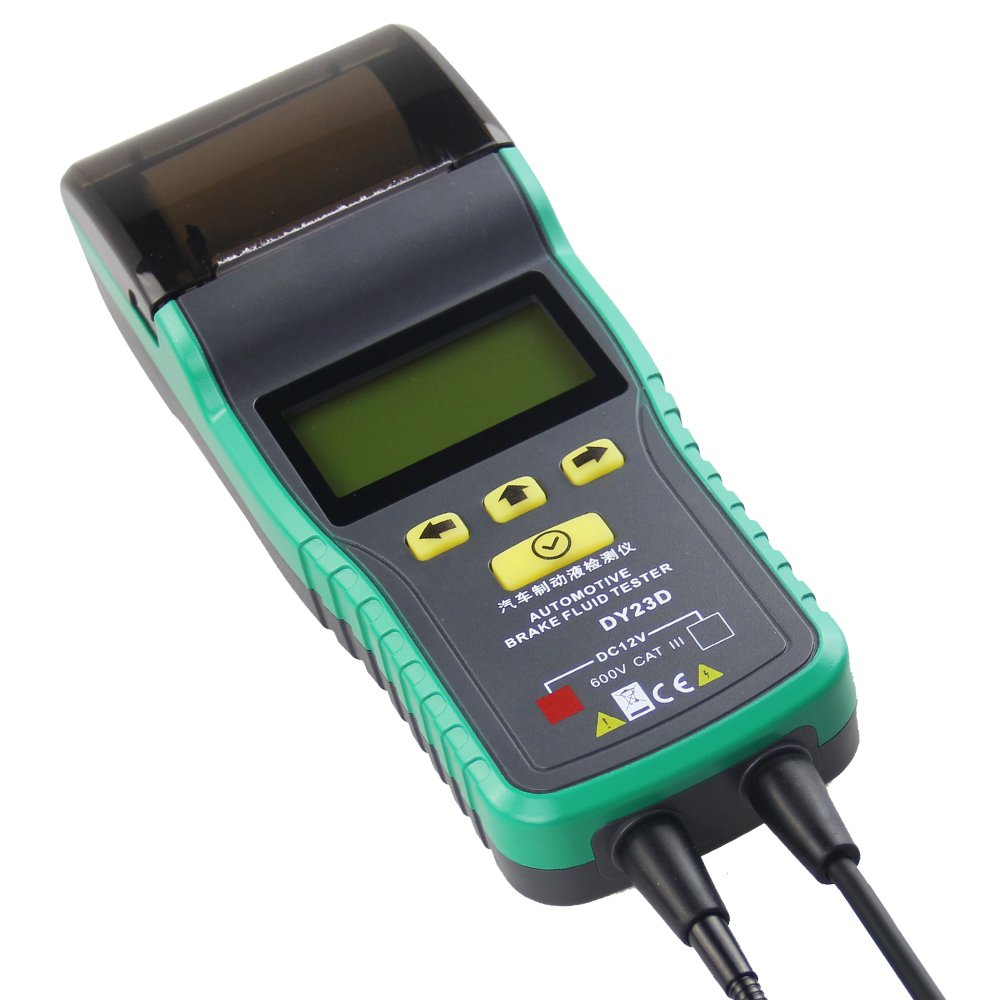 DUOYI DY23D Printing Function Portable Digital Brake Fluid Detector Car Automotive Brake Fluid Oil Tester for DOT3/ DOT4/ DOT5.1